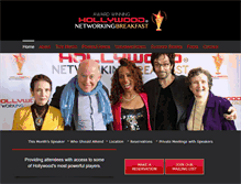 Tablet Screenshot of hollywoodnetworkingbreakfast.com